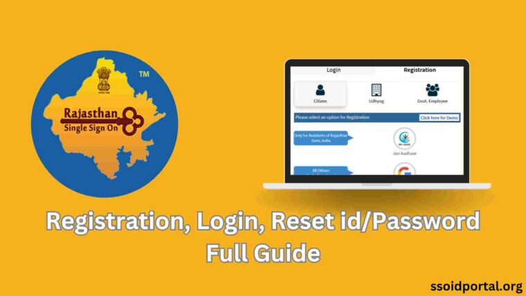 SSO Portal Registration, login, reset id/password